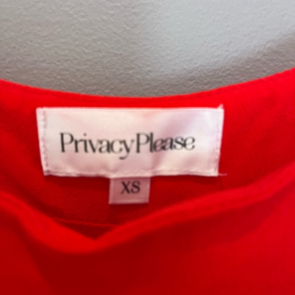 Privacy Please Red Spaghetti-Strap Ruffle-Hem Mini Dress - Picture 5 of 7